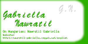 gabriella nawratil business card